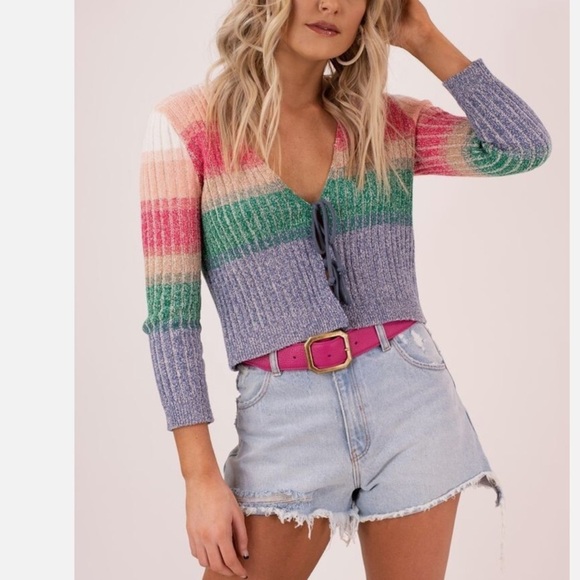 Free People Trouble Maker Cardi Sweater - Picture 13 of 14